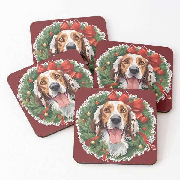 Artikelvorschau, Fröhliches English Setter Weihnachtsdesign – Festliche Feiertagsstimmung für Hundeliebhaber entworfen und verkauft von GoodyPaws.