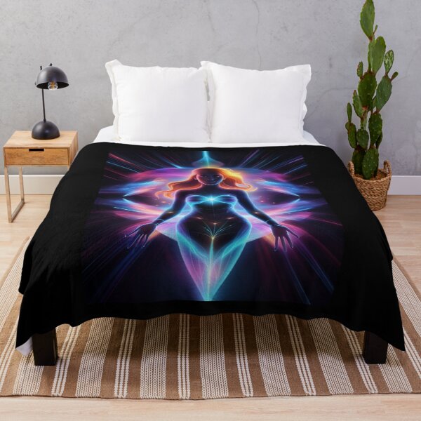 Item preview, Supernova Soul | Futuristic Female Art with Vibrant Celestial Portrait designed and sold by Whisky1111.
