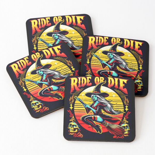 Item preview, Vibrant Ride Or Die Witch Design designed and sold by Artbyminga.