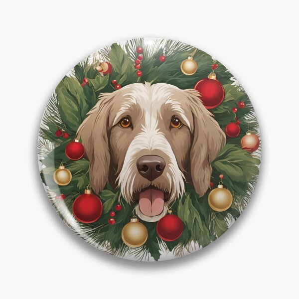 Item preview, Spinone Italiano Holiday Cheer – Festive Christmas Dog Design designed and sold by GoodyPaws.