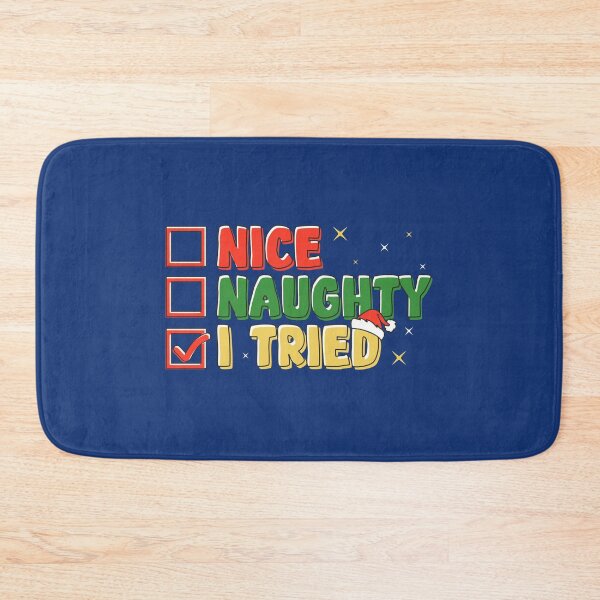 Item preview, Nice Naughty I Tried Christmas List Funny Xmas Saying  designed and sold by alenaz.