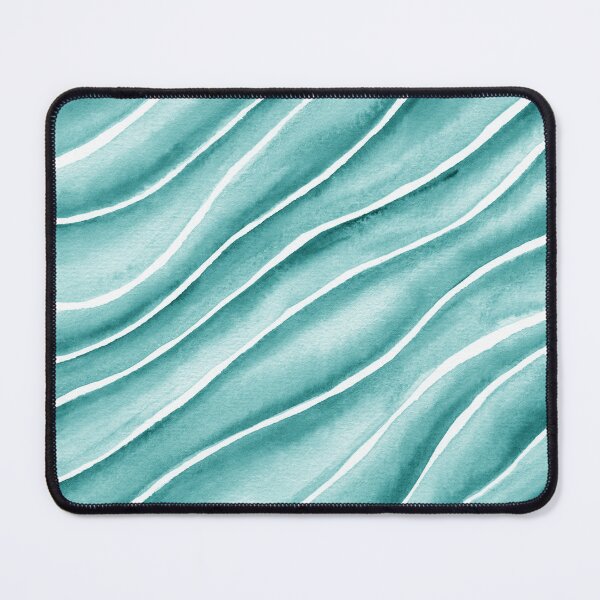 Item preview, Turquoise Blue Abstract Waives In Watercolor designed and sold by Irina Sztukowski.
