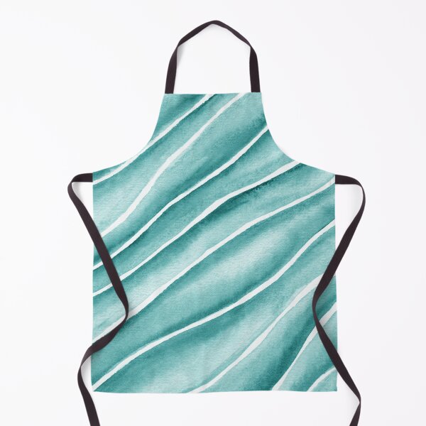 Item preview, Turquoise Blue Abstract Waives In Watercolor designed and sold by Irina Sztukowski.