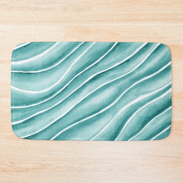 Item preview, Turquoise Blue Abstract Waives In Watercolor  designed and sold by Irina Sztukowski.
