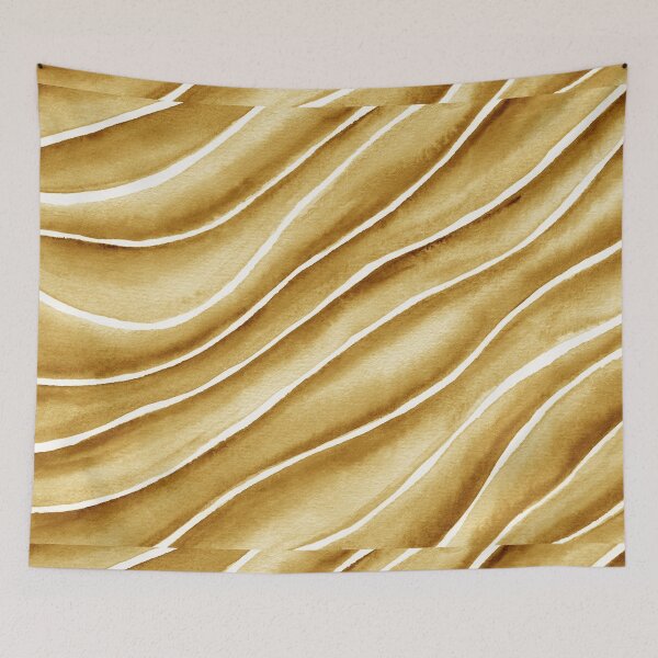 Item preview, Beige Abstract Waives In Watercolor  designed and sold by Irina Sztukowski.