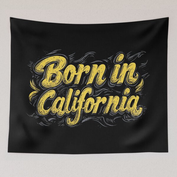 Item preview, Born in California the Golden State designed and sold by OriginalBeerCat.