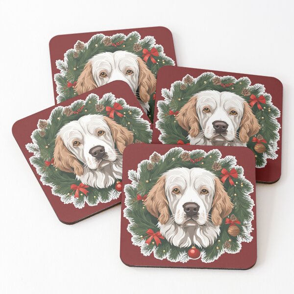 Item preview, Clumber Spaniel Christmas Cheer – Holiday Dog Lover's Delight designed and sold by GoodyPaws.