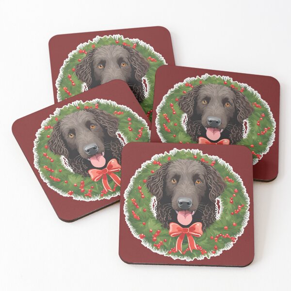 Item preview, Curly Coated Retriever Christmas Joy – A Holiday Celebration for Dog Lovers designed and sold by GoodyPaws.