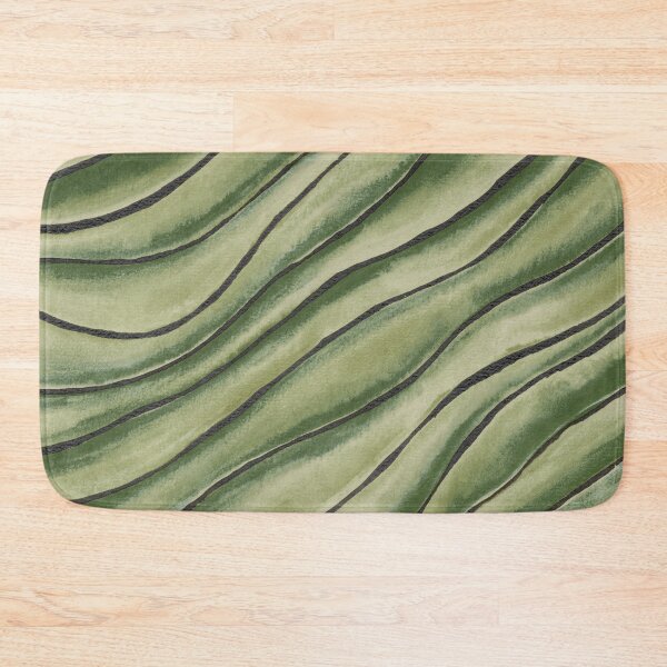 Item preview, Moss Green Abstract Waives In Watercolor  designed and sold by Irina Sztukowski.