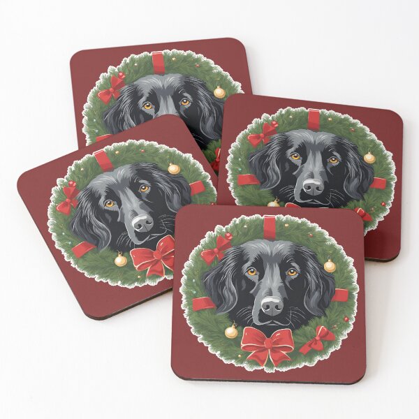 Item preview, Flat-Coated Retriever Christmas Cheer – A Joyful Holiday Design for Dog Lovers designed and sold by GoodyPaws.