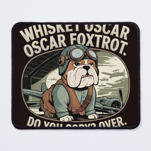 Item preview, Whisky Oscar Oscar Foxtrot American Bulldog Fighter Pilot designed and sold by obviouslogic.