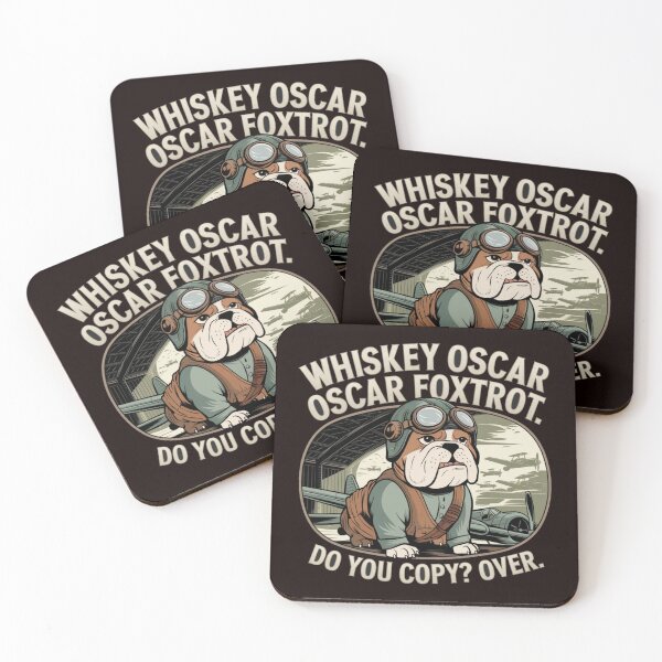 Item preview, Whisky Oscar Oscar Foxtrot American Bulldog Fighter Pilot designed and sold by obviouslogic.