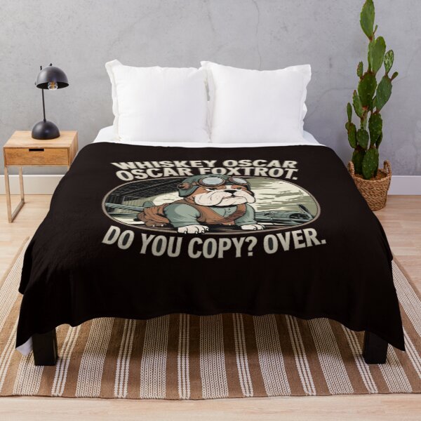 Item preview, Whisky Oscar Oscar Foxtrot American Bulldog Fighter Pilot designed and sold by obviouslogic.