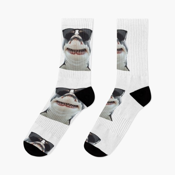 Item preview, Funny cool Great white shark wearing sunglasses designed and sold by LazyOwlStore.