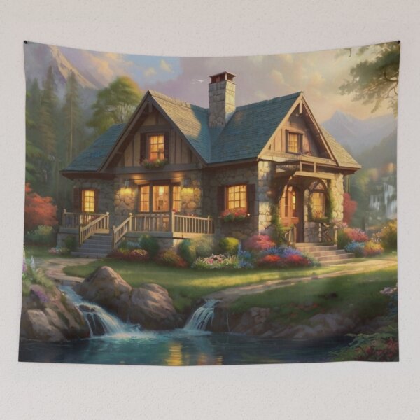 Item preview, Cottage Haven by the Whispering Falls designed and sold by BlareBlare.