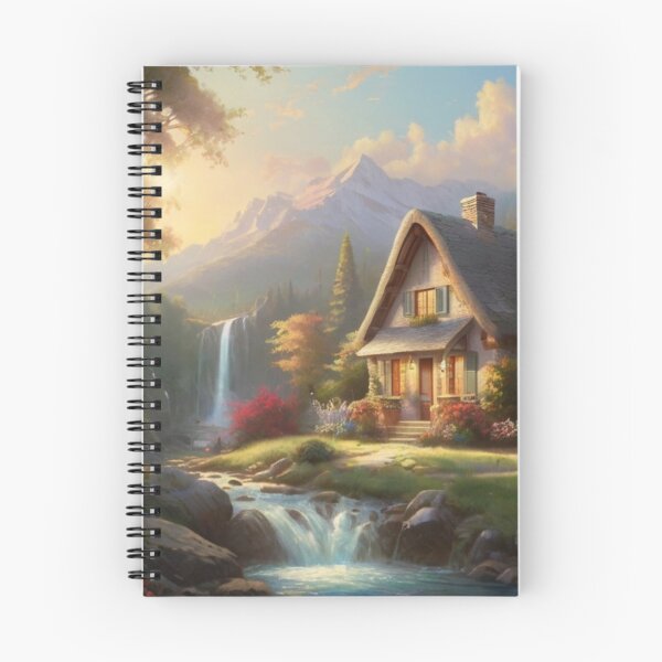 Item preview, Hidden Cottage by the Forest Waterfall designed and sold by BlareBlare.