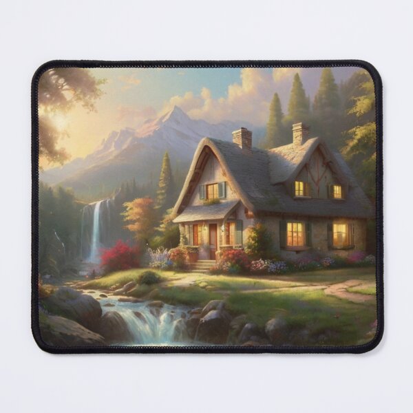 Item preview, Hidden Cottage by the Forest Waterfall designed and sold by BlareBlare.