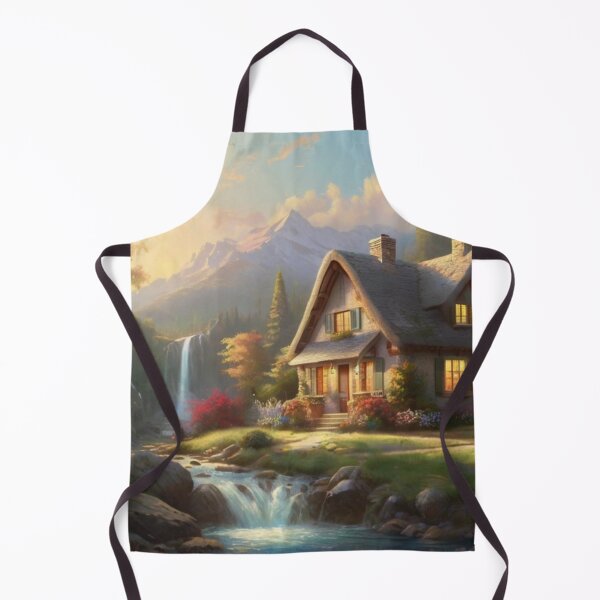 Item preview, Hidden Cottage by the Forest Waterfall designed and sold by BlareBlare.