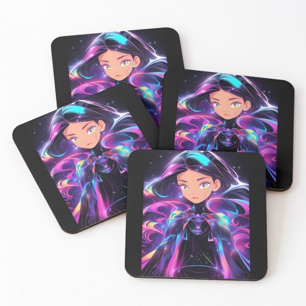 Item preview, Neon Galaxy Girl | Galactic Anime Fantasy designed and sold by Whisky1111.