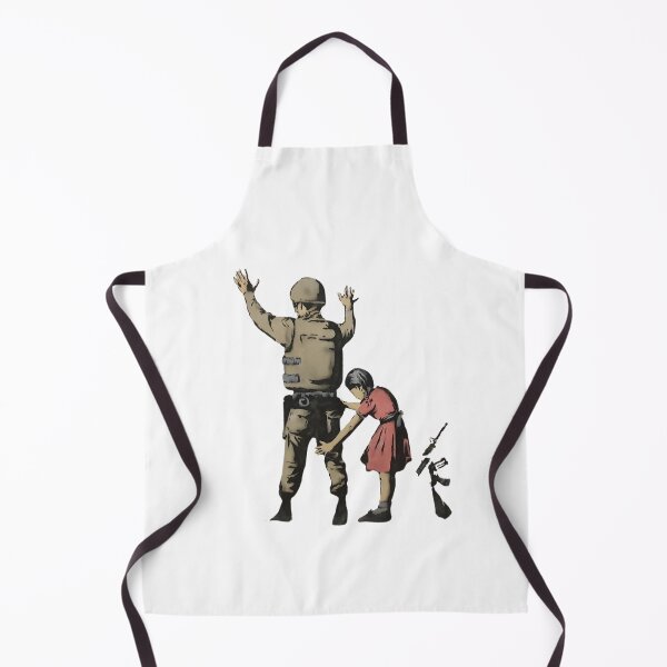 Item preview, Banksy Girl frisking soldier Palestine designed and sold by Inspiro Studio.