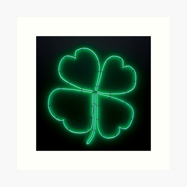 Neon Four Leaf Clover Gifts & Merchandise for Sale