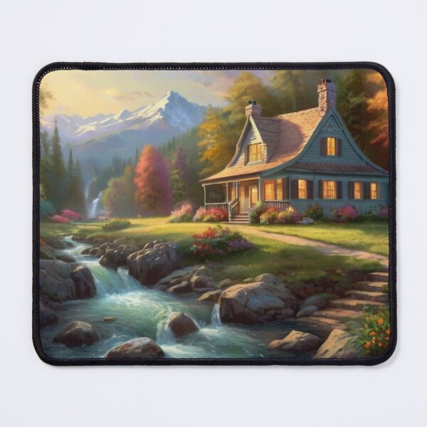Item preview, Tranquil Maison Amid Forest Streams designed and sold by BlareBlare.