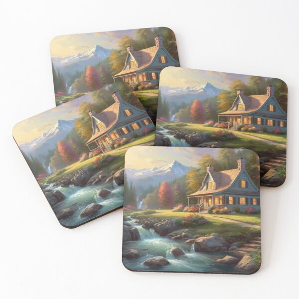 Item preview, Tranquil Maison Amid Forest Streams designed and sold by BlareBlare.