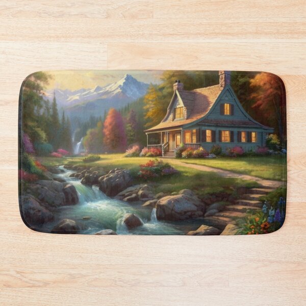 Item preview, Tranquil Maison Amid Forest Streams designed and sold by BlareBlare.