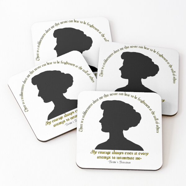 Item preview, My courage rises at attempts to intimidate me - Austen designed and sold by stella literarium.