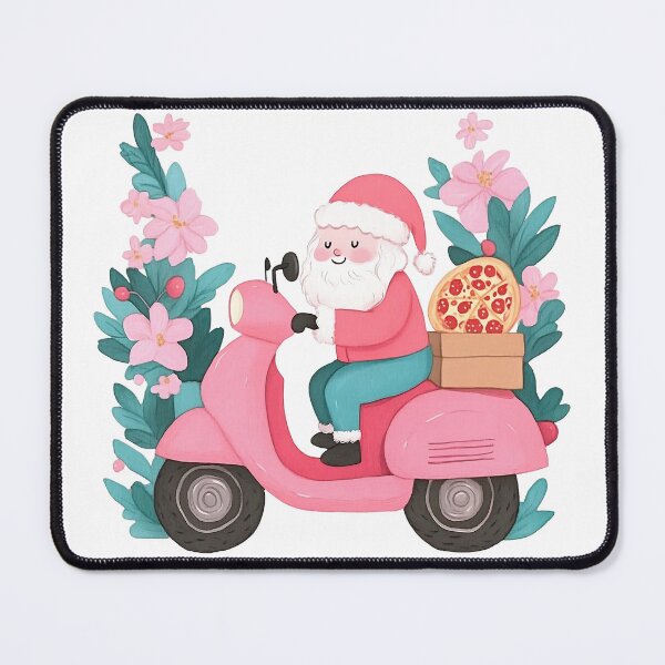 Item preview, Christmas Pizza Delivery Watercolor designed and sold by pencil-art98.