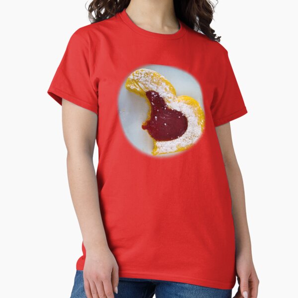 Heart shaped cookie with two bites. Classic T-Shirt