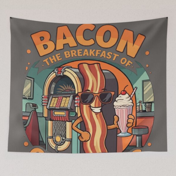 Item preview, Retro Bacon: The Breakfast of Champions designed and sold by CoolEnthusias.