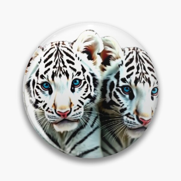 Item preview, Geometric Dreams: Twin Tiger Cubs in Abstract Harmony designed and sold by SJZDesign.