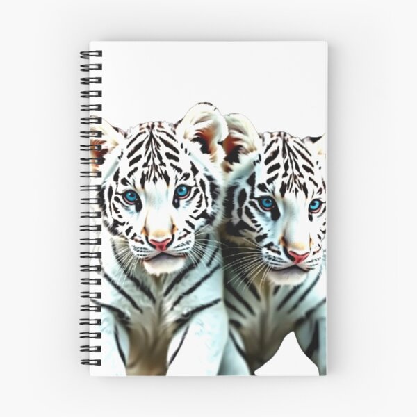 Item preview, Geometric Dreams: Twin Tiger Cubs in Abstract Harmony designed and sold by SJZDesign.