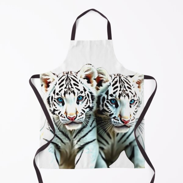 Item preview, Geometric Dreams: Twin Tiger Cubs in Abstract Harmony designed and sold by SJZDesign.