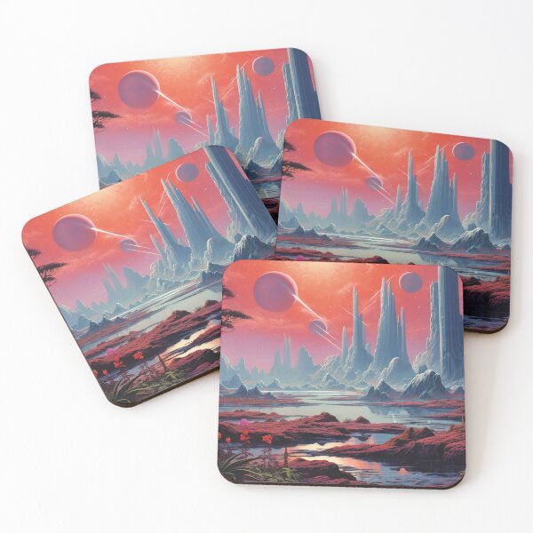 Item preview, tropical fantasy landscape, surreal designed and sold by Mauswohn.