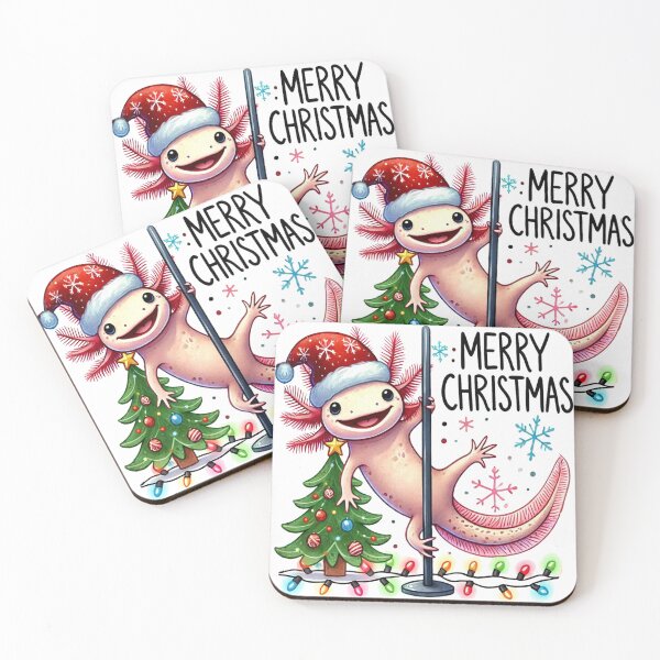 Item preview, Christmas Axolotl designed and sold by erkinmaddison.