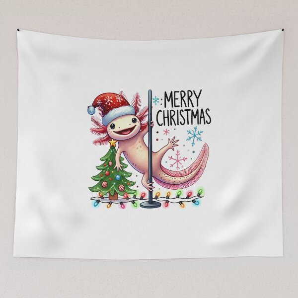 Item preview, Christmas Axolotl designed and sold by erkinmaddison.
