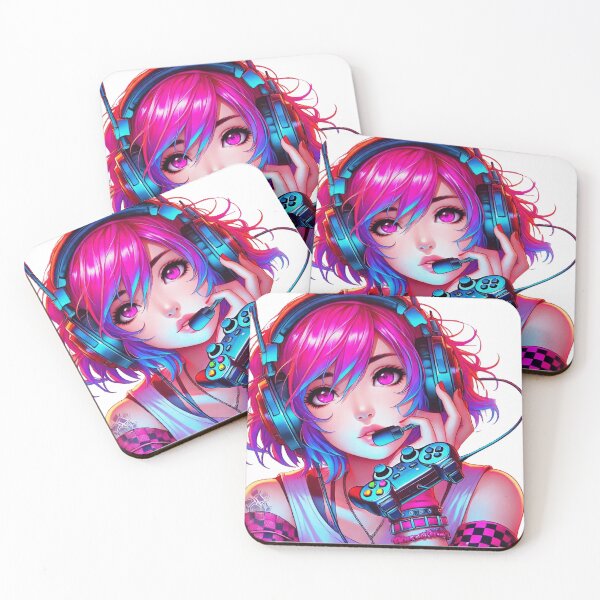 Item preview, Beautiful Gamer Girl T-shirt Design designed and sold by nicnacc.