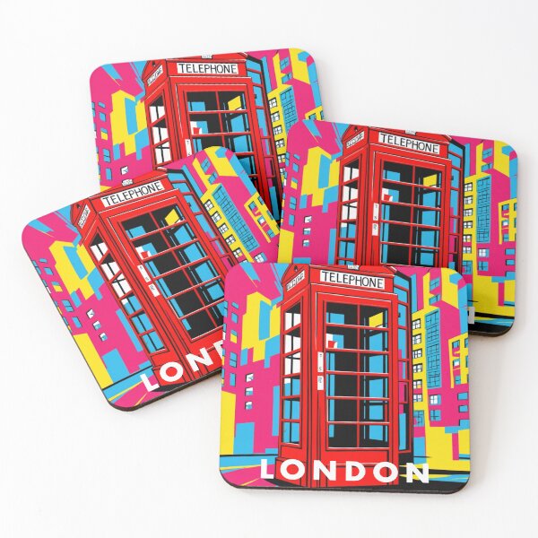 Item preview, London Telephone Booth Pop art designed and sold by GhumGham.