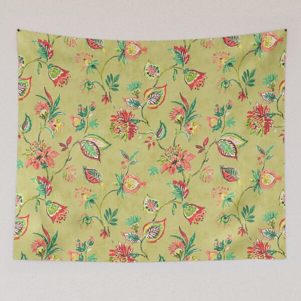 Item preview, floral allover illustration designed and sold by Mrinal0207.