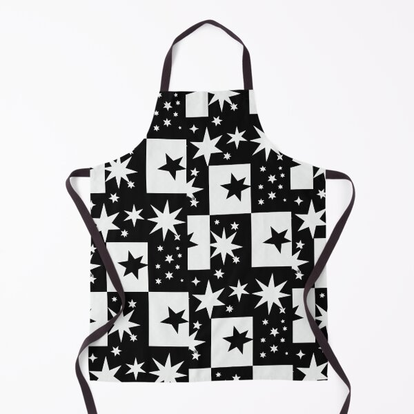 Item preview, Black & White Star Grid Pattern designed and sold by Mido-artister.