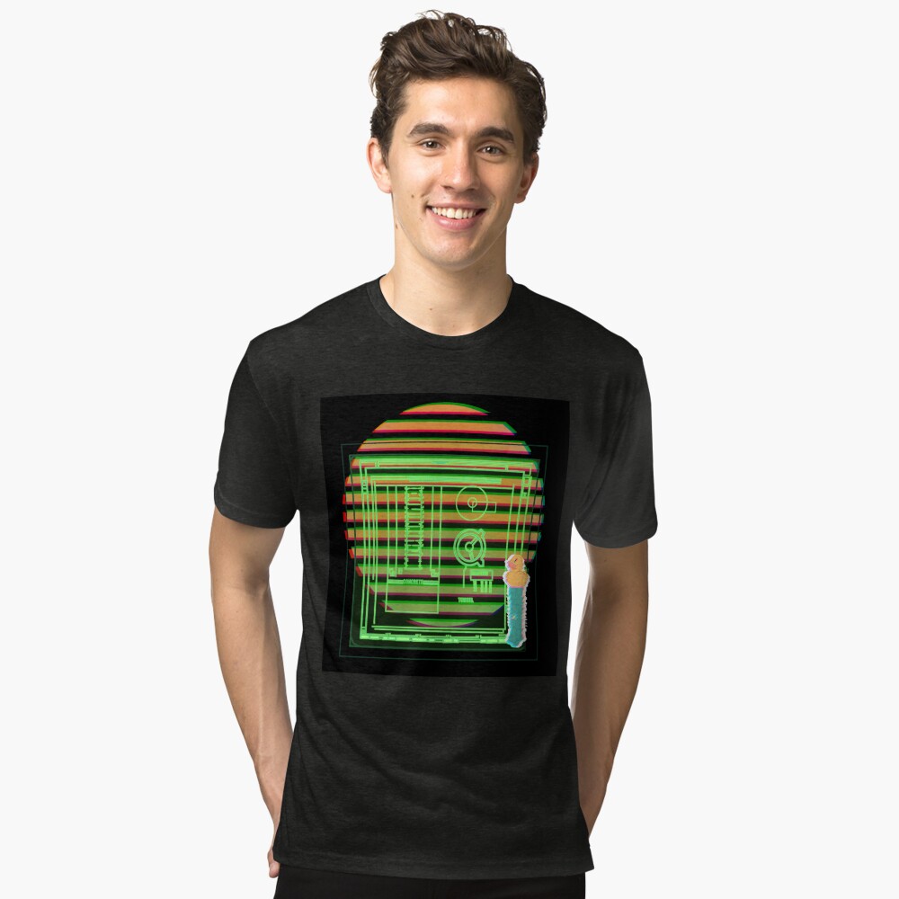 Vista previa del artículo con la obra «Camiseta de tejido mixto», diseñado y vendido por aimskiis.