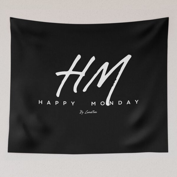 Item preview, Happy Monday 2.0 by Lund3on - White Text designed and sold by Lund3on.
