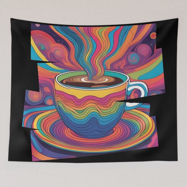 Item preview, Psychedelic Coffee  designed and sold by AlinaSCorner.