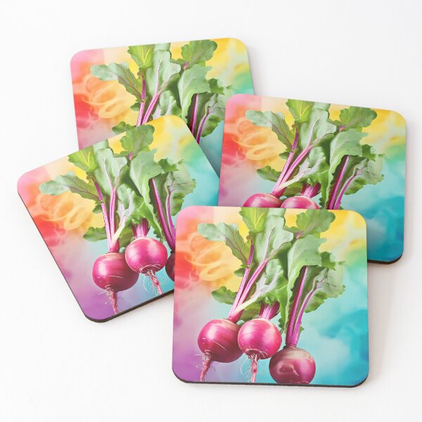 Item preview, radishes on a colorful background designed and sold by Mianku | Für das Leben.