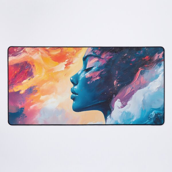Item preview, A drawing of a girl with multiple colors designed and sold by AhmedAlbb.