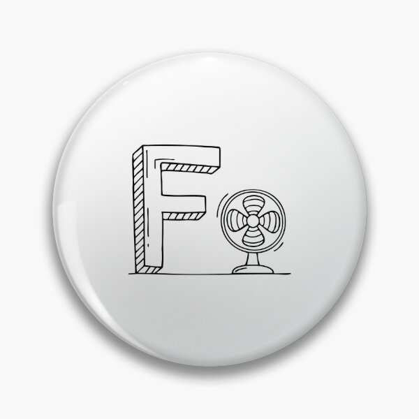 Item preview, Illustration of Letter F Beside Fan designed and sold by rasagamastore.