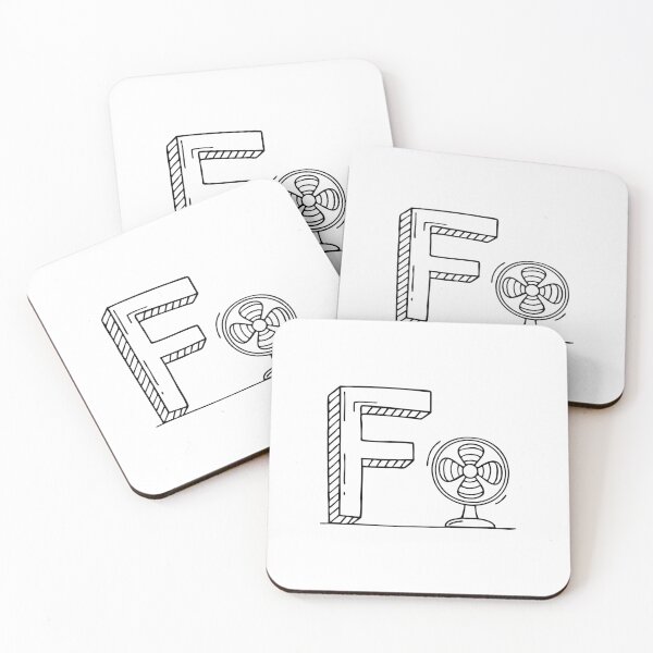 Item preview, Illustration of Letter F Beside Fan designed and sold by rasagamastore.
