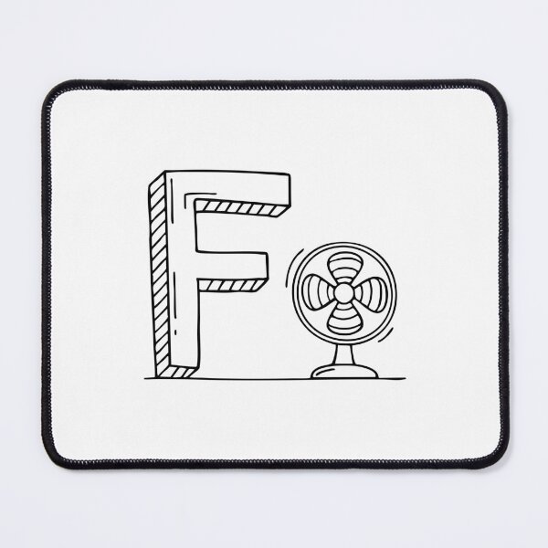 Item preview, Illustration of Letter F Beside Fan designed and sold by rasagamastore.